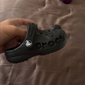 CROCS Kids Black Slip-On Sandals